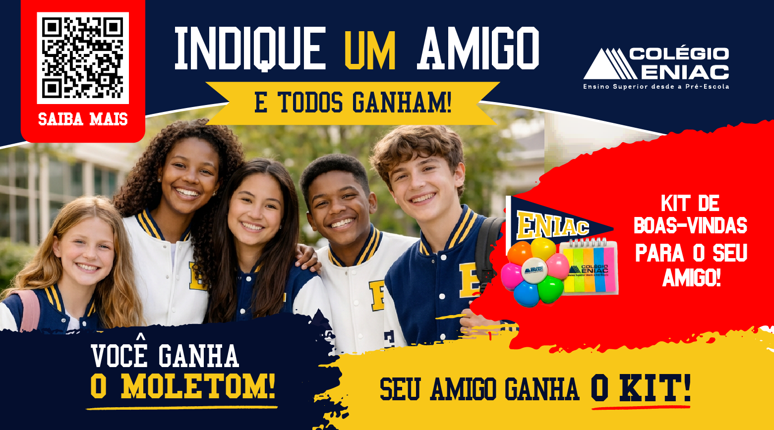 Campanha Indique um Amigo Colégio ENIAC 2026